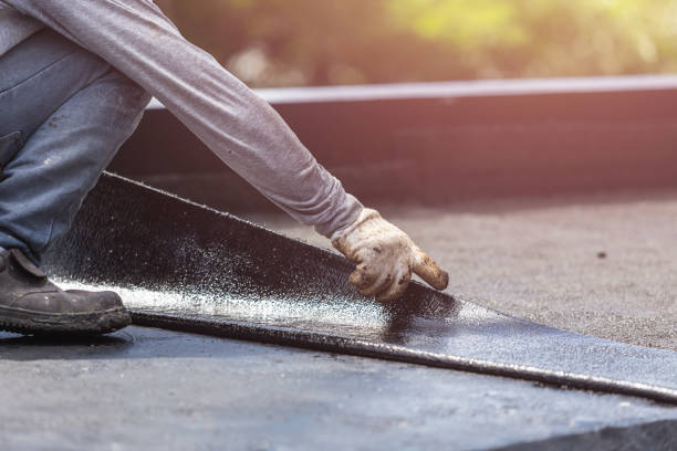 Professional Basement Waterproofing technician working in Landenberg, PA